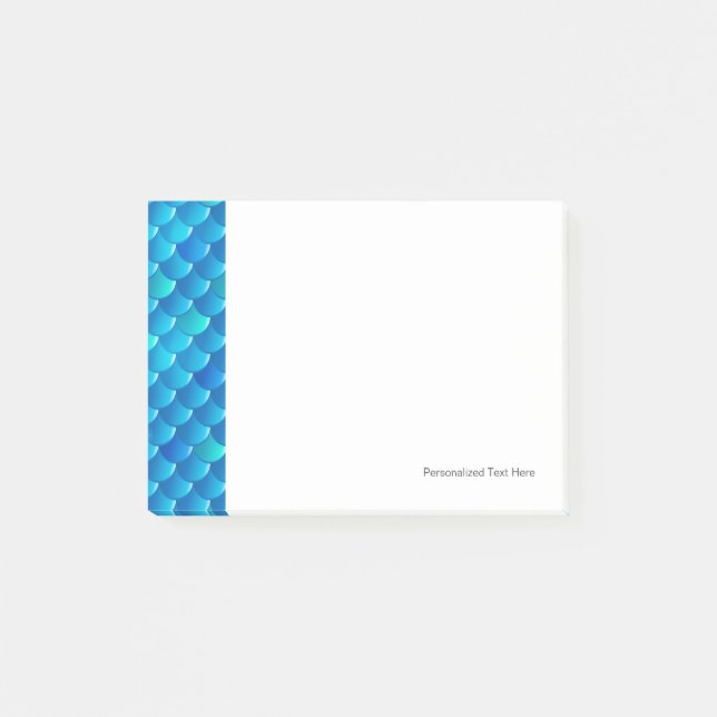 Bloco Post-it escamas de peixe (Frente)