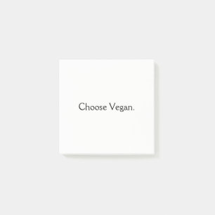 Bloco Post-it Escolha o Vegan: Estilo mínimo