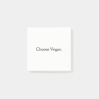 Bloco Post-it Escolha o Vegan: Estilo mínimo
