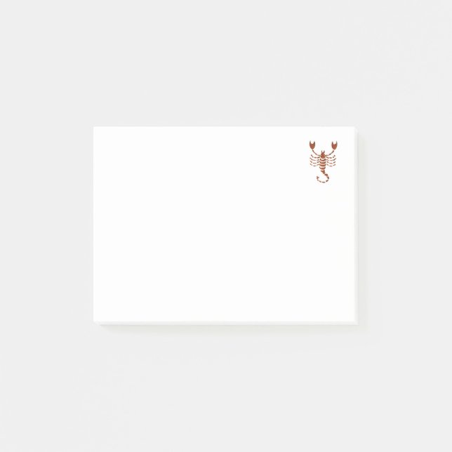 Bloco Post-it Escorpião (Frente)