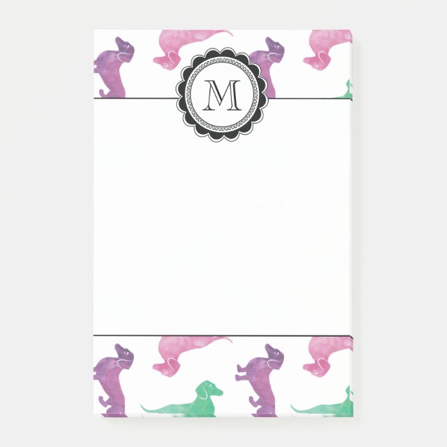 Bloco Post-it Está chovendo Dachshunds (Frente)