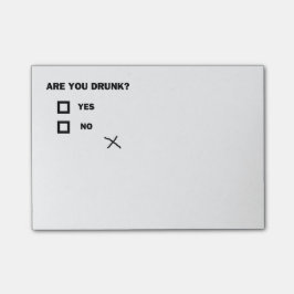 Bloco Post-it Está você bêbedo?