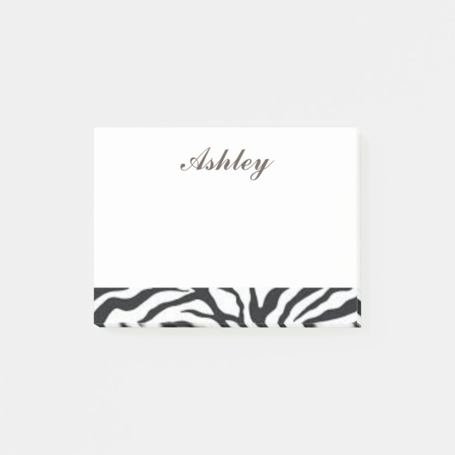 Bloco Post-it Estampa de Zebra Legal (Frente)