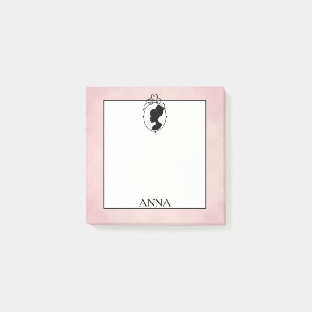 Bloco Post-it Estilo Vitoriano 60s Cameo - Notas de Posto (Frente)