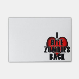 Bloco Post-it Eu mordo o post-it dos zombis