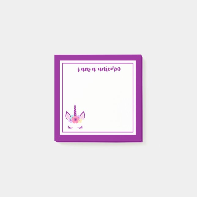 Bloco Post-it Eu Sou Um Unicórnio (Frente)