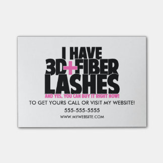 Bloco Post-it Eu tenho 3d + Chicotes da fibra