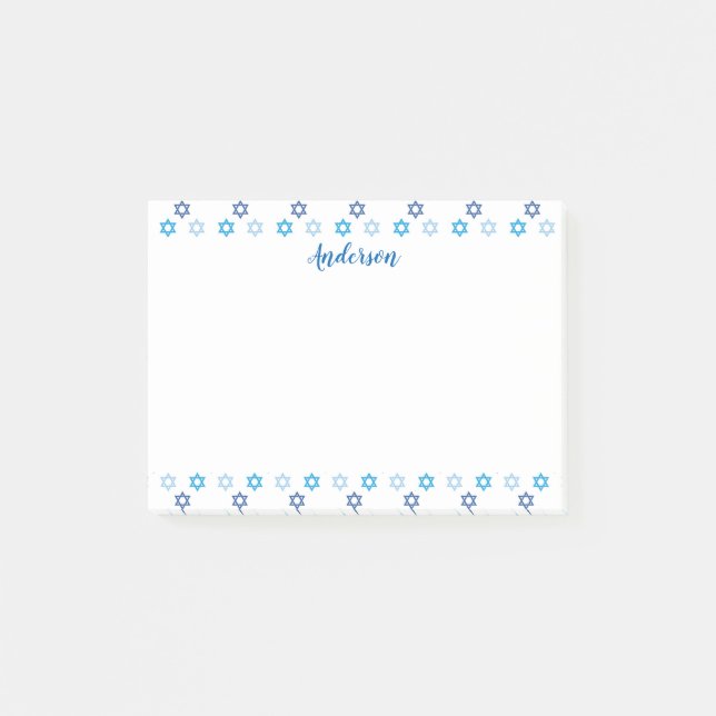 Bloco Post-it Excelente Estrela de David (Frente)