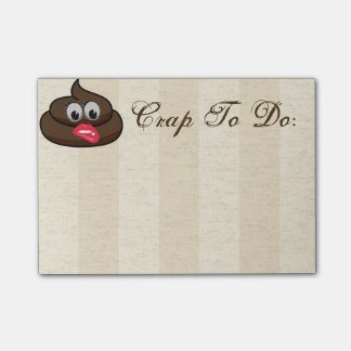 Bloco Post-it Excremento para fazer notas de post-it