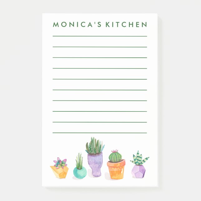 Bloco Post-it Exibição Bem-Suculta (Frente)