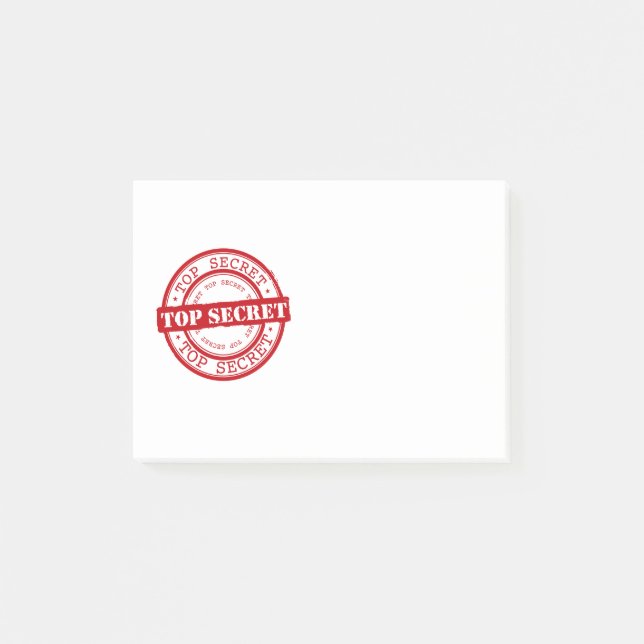 Bloco Post-it Extremamente secreto (Frente)