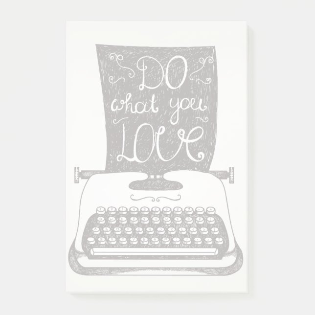 Bloco Post-it Faça o que você ama (Frente)