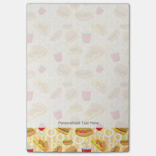 Bloco Post-it Fast food