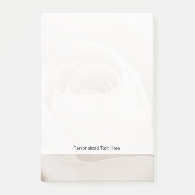 Bloco Post-it Feche acima das pétalas cor-de-rosa brancas (Frente)