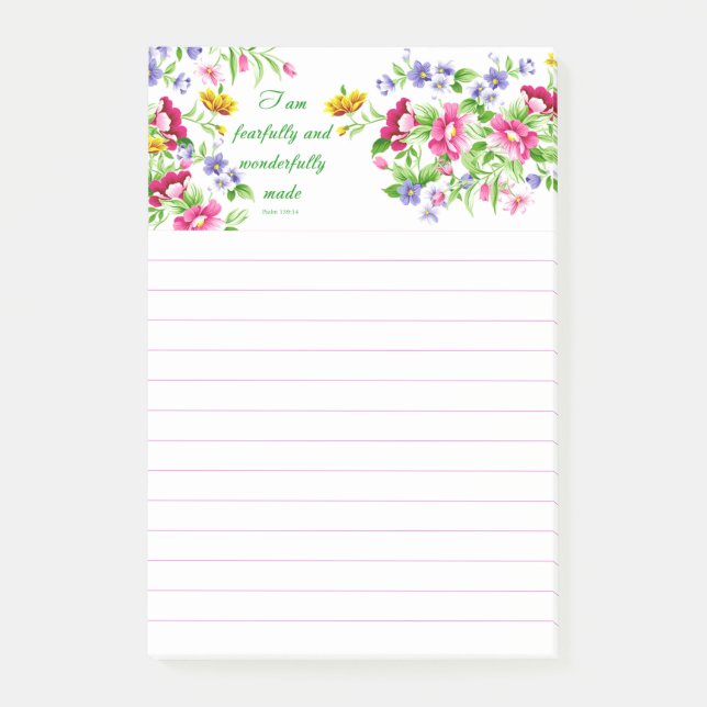 Bloco Post-it Feita maravilhosamente (Frente)