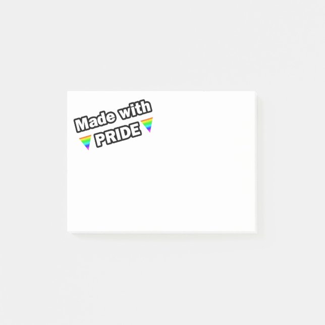 Bloco Post-it Feito com Orgulho (Frente)