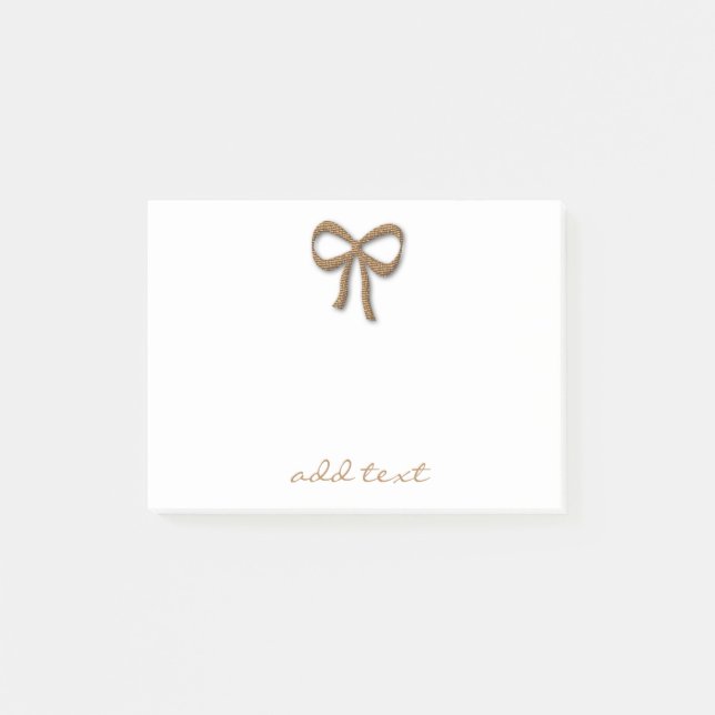 Bloco Post-it Feriado Dourado do Arco mágico bonito (Frente)