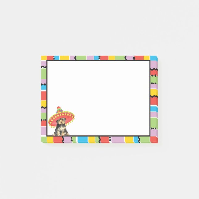 Bloco Post-it Festa Yorkie (Frente)
