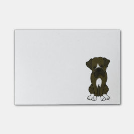 Bloco Post-it Filhote de cachorro do cão do pugilista
