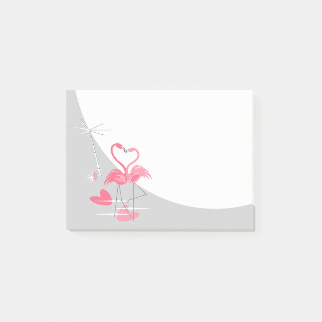 Bloco Post-it Flamingo Love Large Moon Posta-It Notes (Frente)