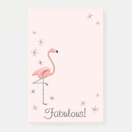 Bloco Post-it Flamingo Pink "Fabuloso!" vertical