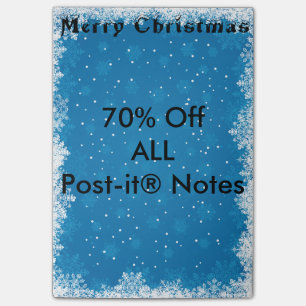 Bloco Post-it Flocos de neve