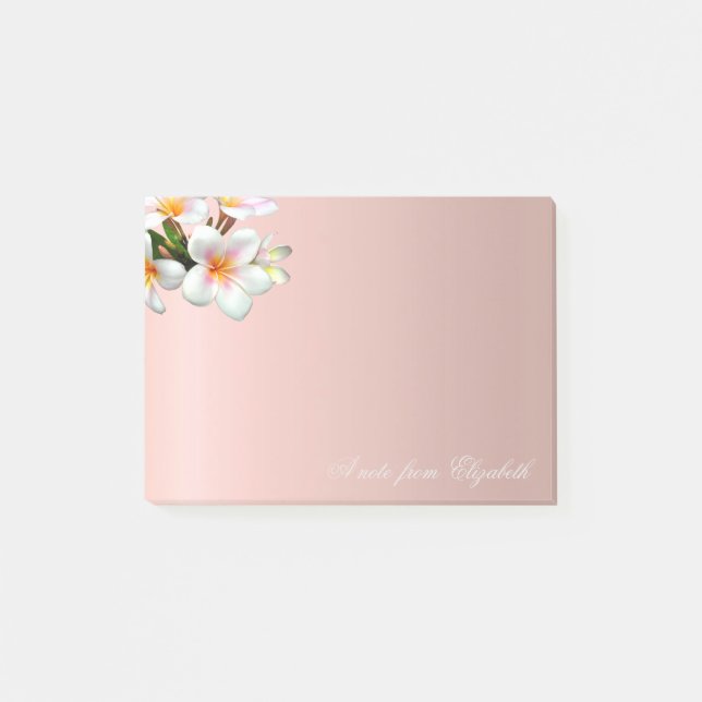 Bloco Post-it Flores Elegantes Fofas e Elegantes para Meninas (Frente)