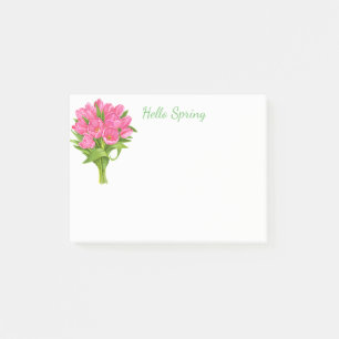 Bloco Post-it Flores postadas-de-primavera-Notas-Molas