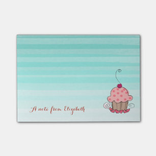 Bloco Post-it Fofa Adorável Estilosa Menina , Cupcake