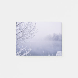 Bloco Post-it Foggy Winter Day by the River