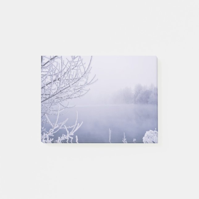 Bloco Post-it Foggy Winter Day by the River (Frente)