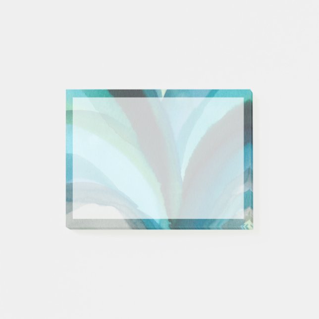 Bloco Post-it Folha azul grande mim (Frente)