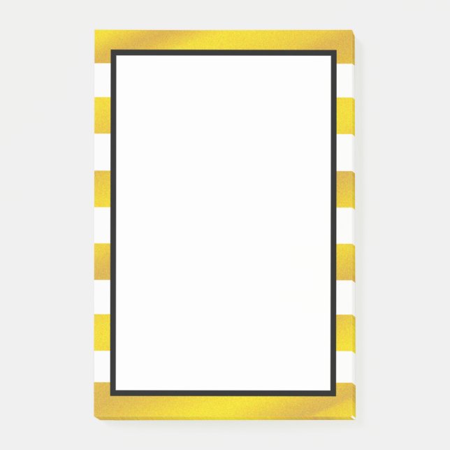 Bloco Post-it Folha de ouro Ouro branco Banha limpa (Frente)