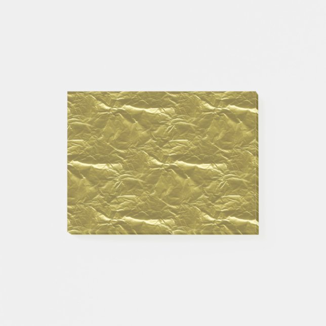 Bloco Post-it Folha Dourado (Frente)