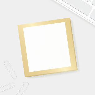 Bloco Post-it Folha Dourado do falso vazio