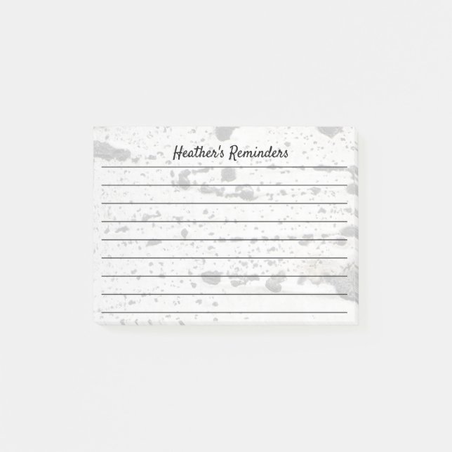 Bloco Post-it Fotografia do Latido de Árvore Aspen com Aspas Asp (Frente)