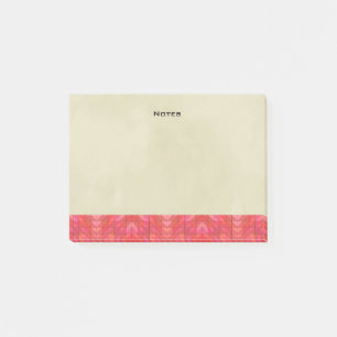 Bloco Post-it Fronteira Geométrica Sudoeste Com Fundo De Creme