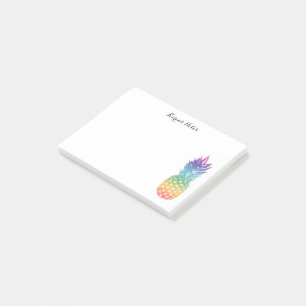 Bloco Post-it Fruta de abacaxi tropical personalizada Notas pós