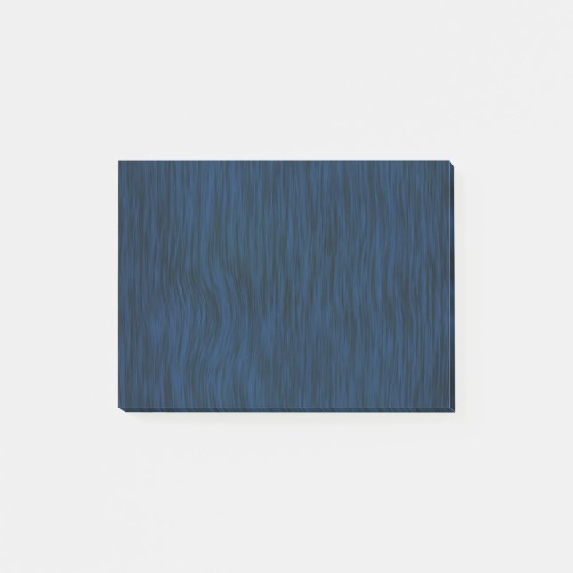 Bloco Post-it Fundo de Madeira Rugosa Azul Profundo (Frente)