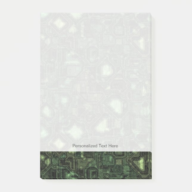 Bloco Post-it Fundo do circuito do computador (Frente)