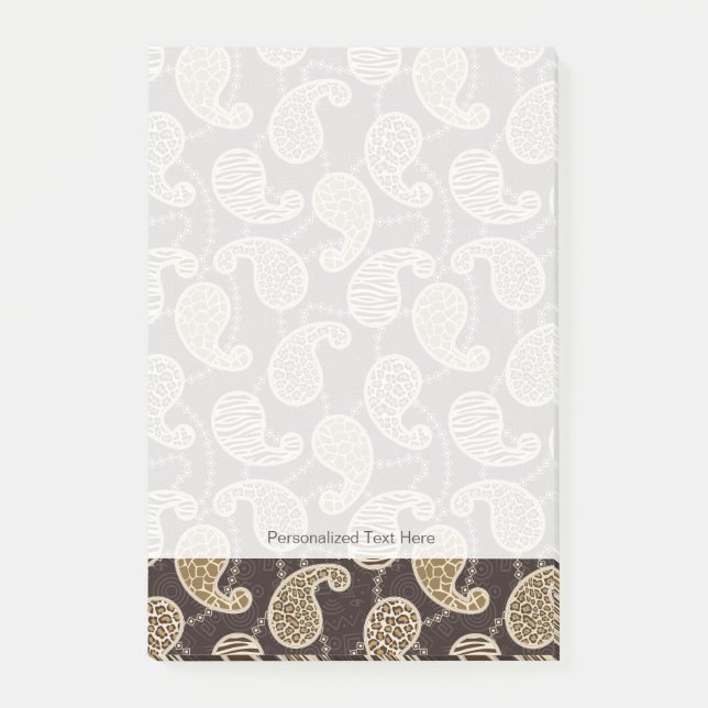 Bloco Post-it Fundo do estilo de Paisley (Frente)