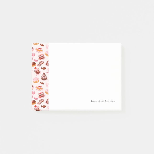 Bloco Post-it Fundo doce (Frente)