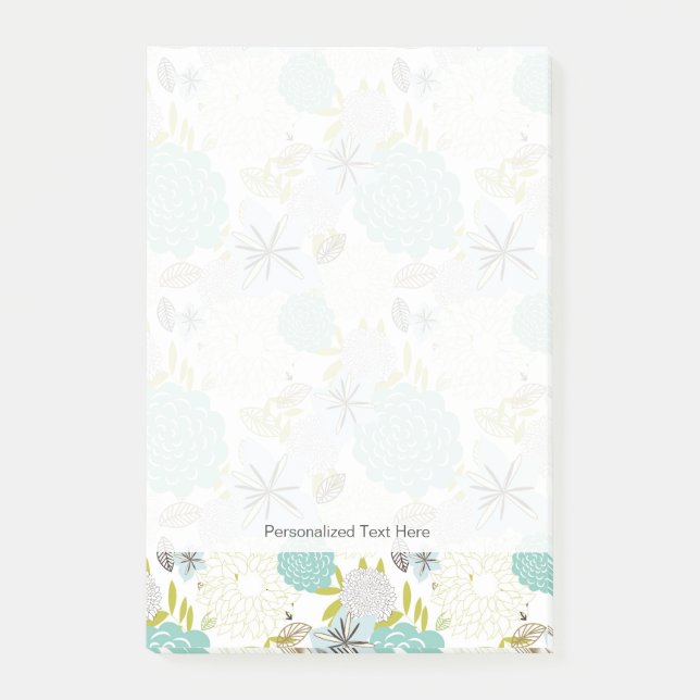 Bloco Post-it Fundo floral 5 (Frente)