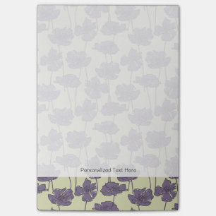 Bloco Post-it Fundo floral do teste padrão do vintage da arte