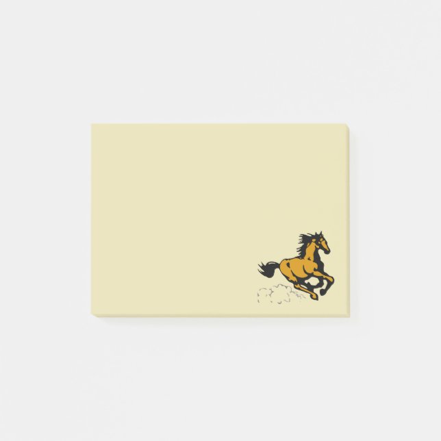 Bloco Post-it Galloping Horse Selvagem e Livre (Frente)
