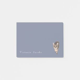 Bloco Post-it Gatinho de Shorthair do americano de Brown