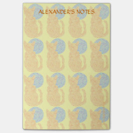 Bloco Post-it Gato alaranjado de Z e o costume do amante do gato