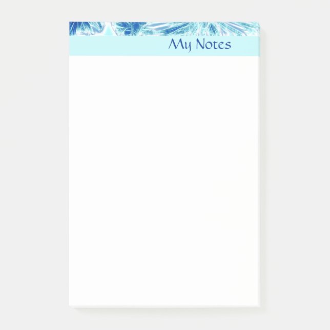 Bloco Post-it Gelo azul (Frente)
