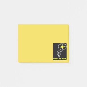 Bloco Post-it Gênio no trabalho