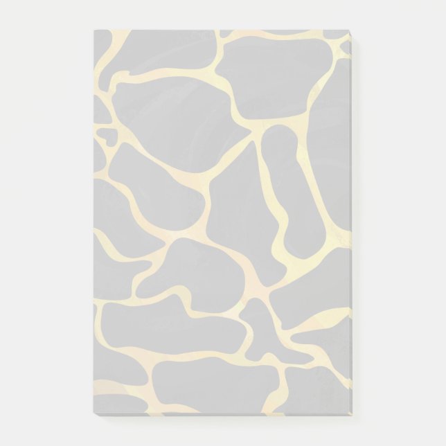 Bloco Post-it Giraffe Black and Yellow Impressão (Frente)